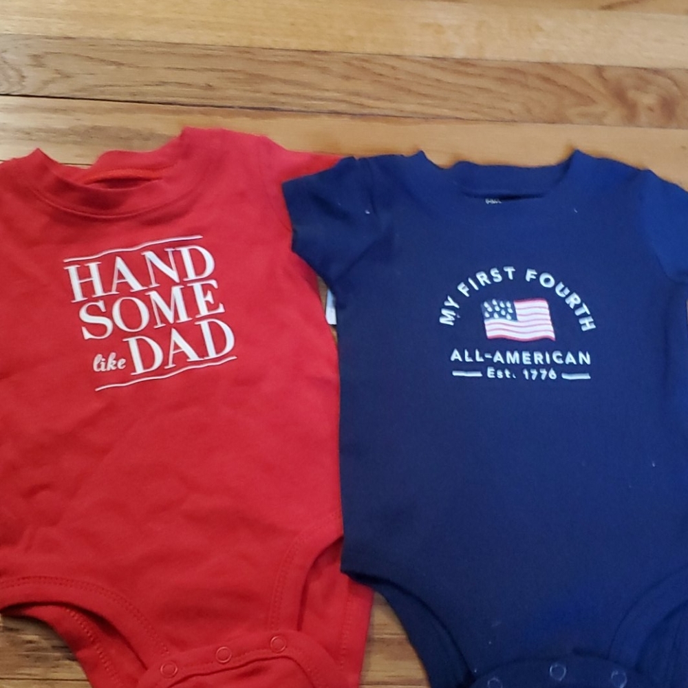 NWT Baby Boy 4th of July Summer Onesies - Picture 1 of 1